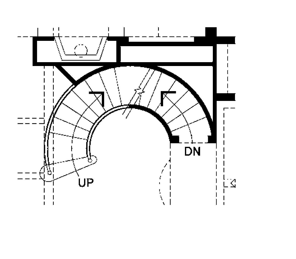 Floor Plan Basement of French Plan #120-2539