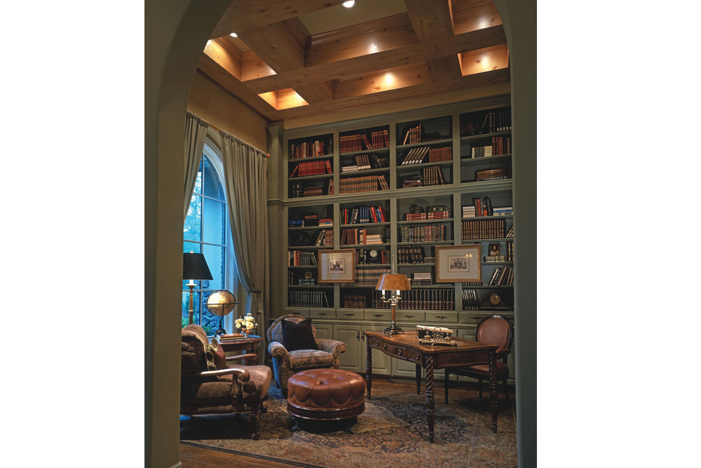 Home Office: Library of this 4-Bedroom,4629 Sq Ft Plan -4629