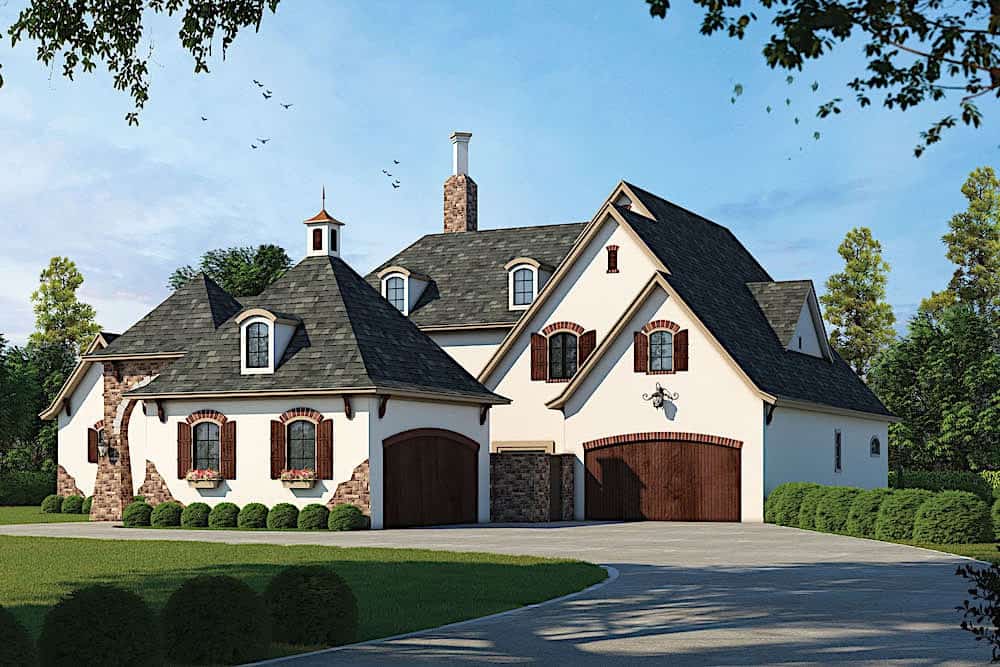 Front View of this 4-Bedroom, 4629 Sq Ft Plan - 120-2539