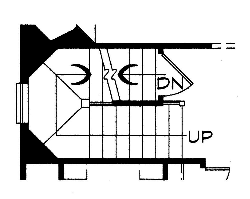 Floor Plan Basement of Country Plan #120-2543