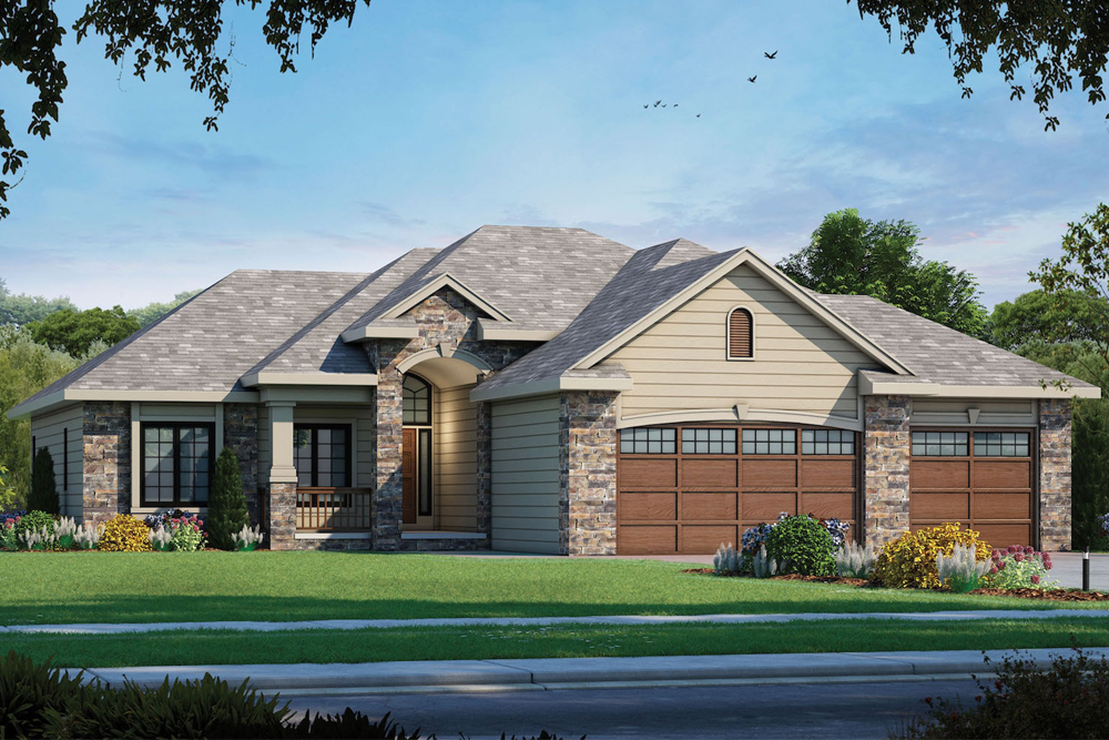 Front View of this 3-Bedroom, 1945 Sq Ft Plan - 120-2544