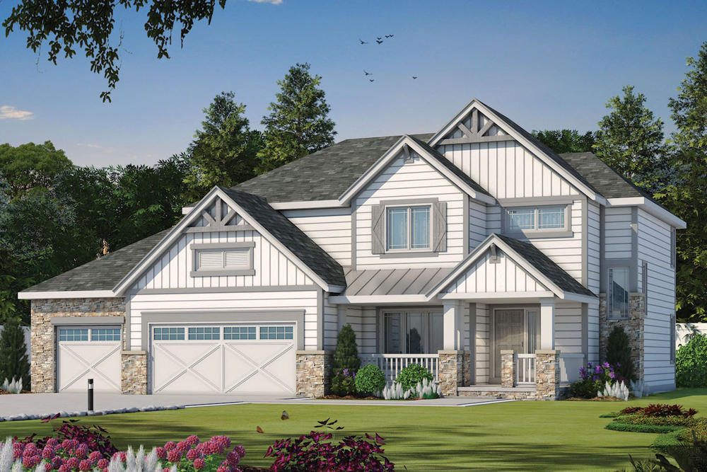 Front View of this 4-Bedroom, 2452 Sq Ft Plan - 120-2547