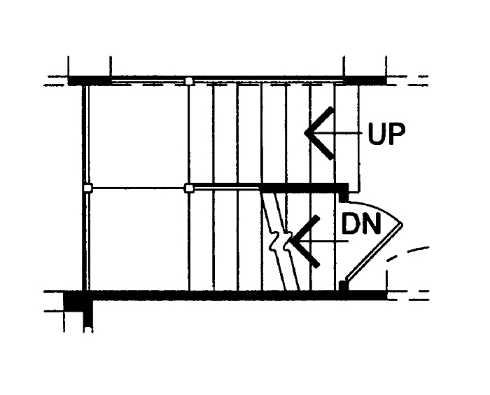Floor Plan Basement of European Plan #120-2549