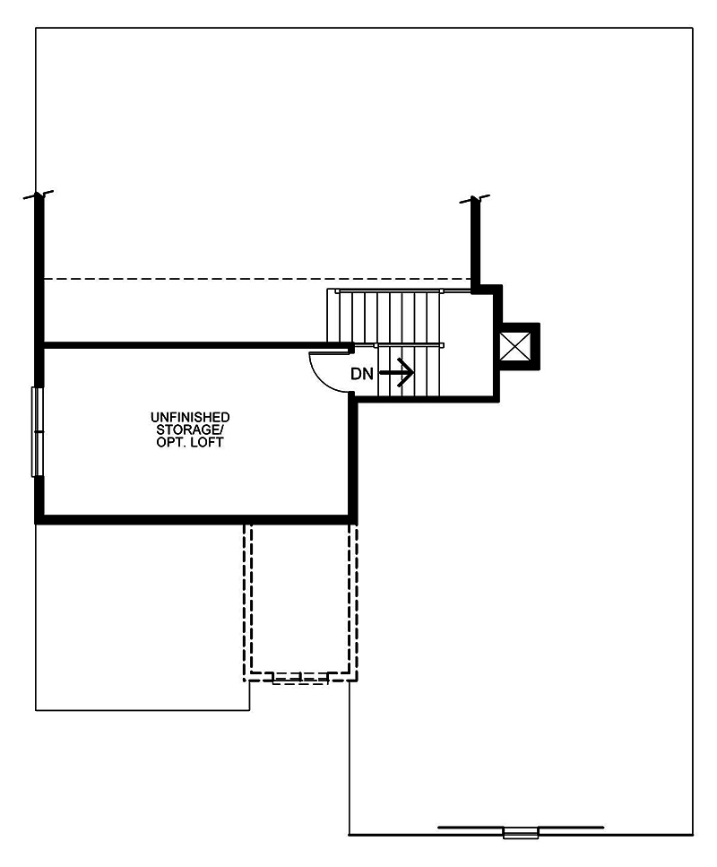 Floor Plan First Story of Craftsman Plan #120-2554
