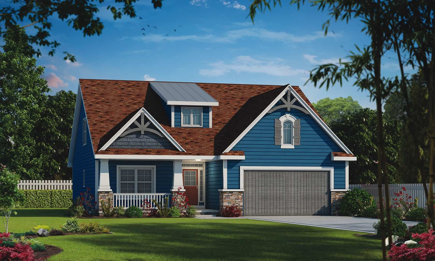 Front View of this 4-Bedroom,2232 Sq Ft Plan -120-2555