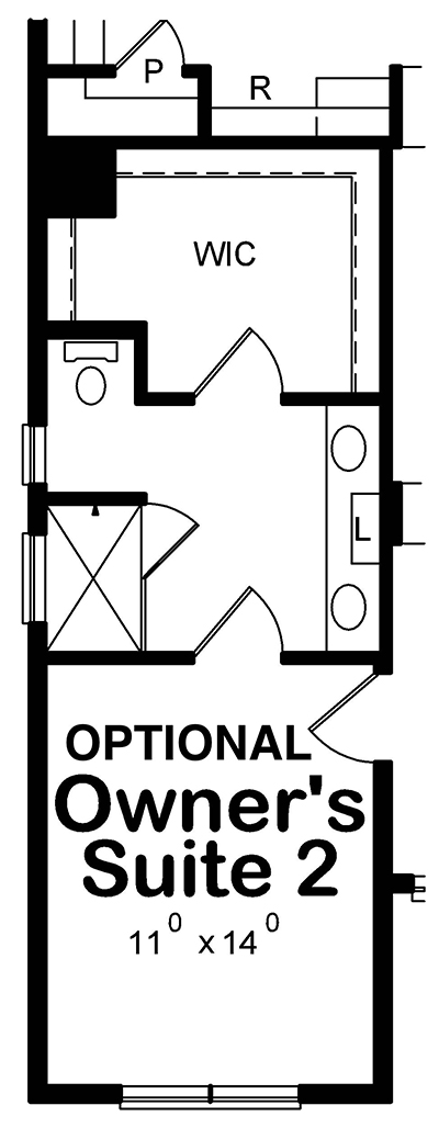 Floor Plan First Story of Craftsman Plan #120-2560
