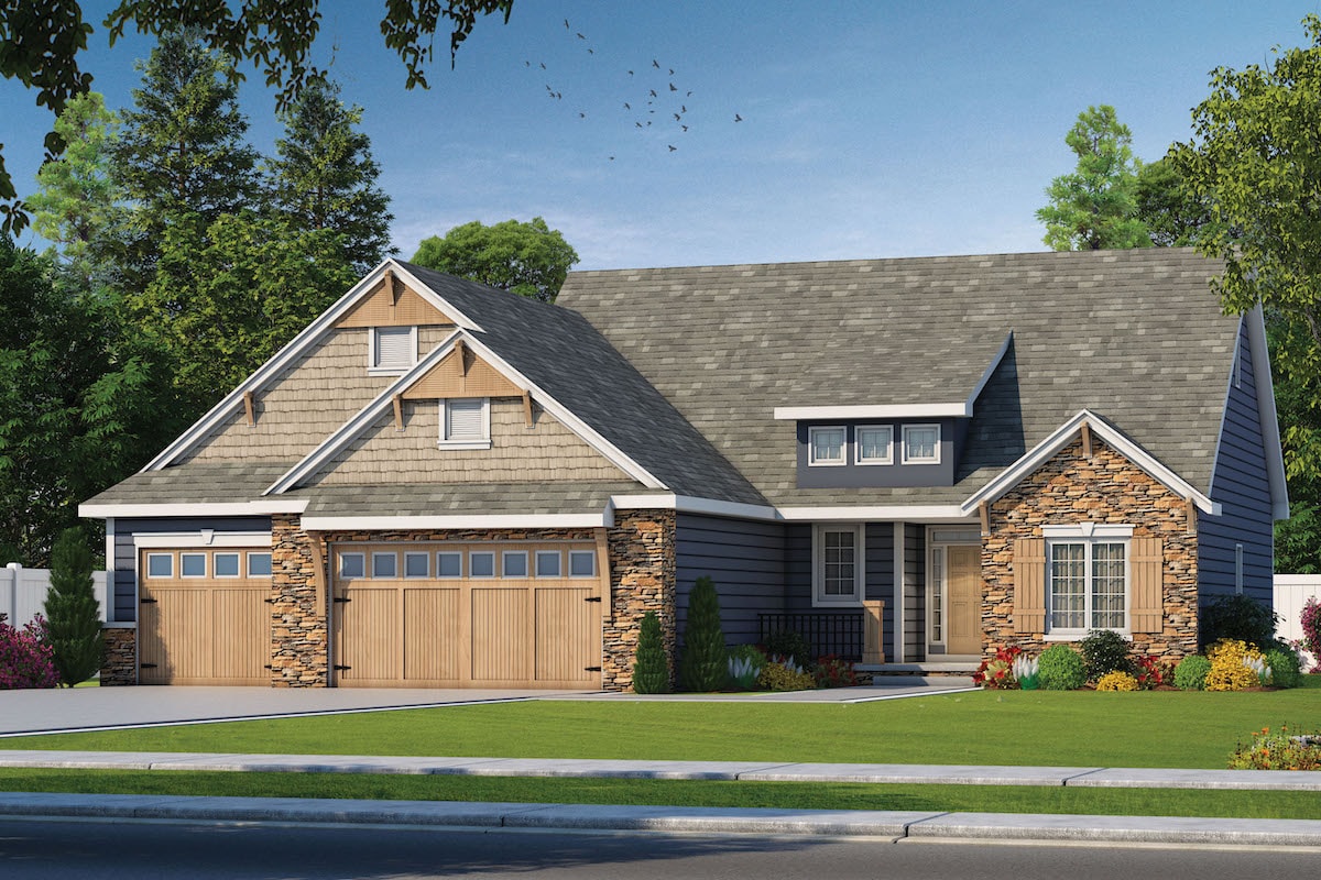 Cottage home plan (ThePlanCollection: House Plan #120-2567)