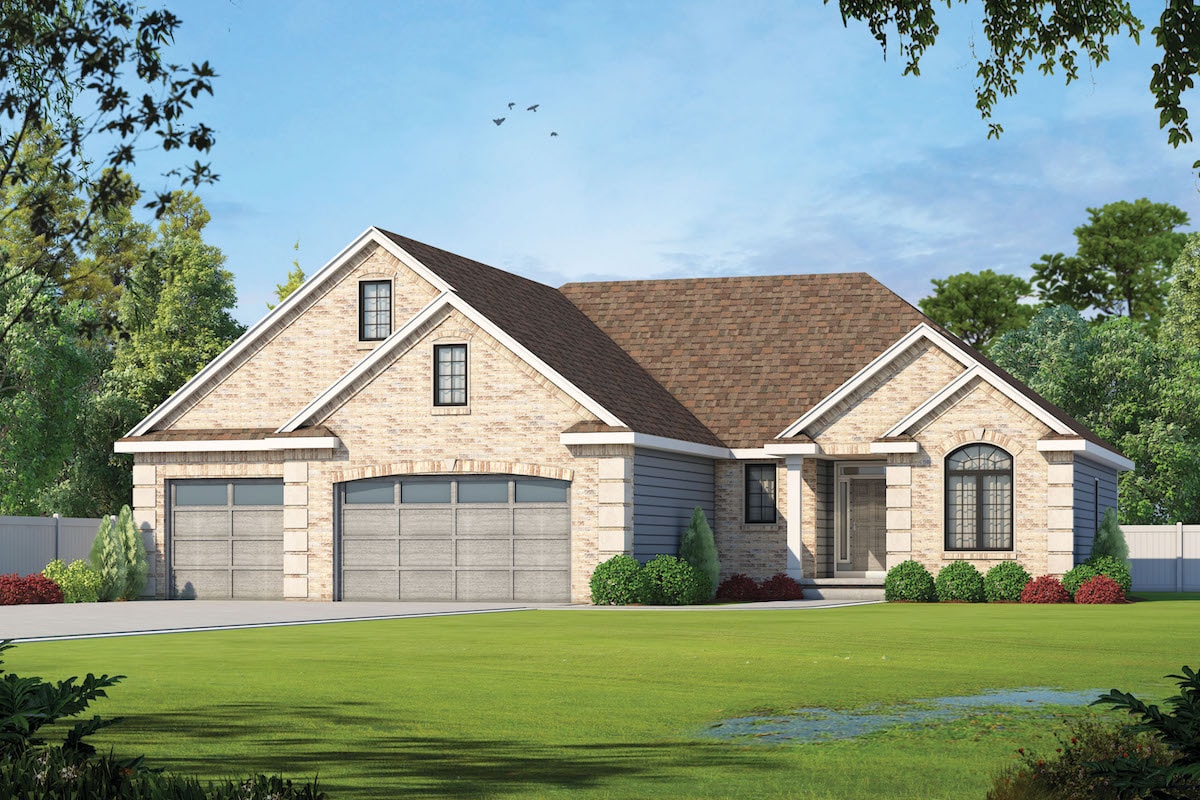 Traditional home plan (ThePlanCollection: House Plan #120-2569)