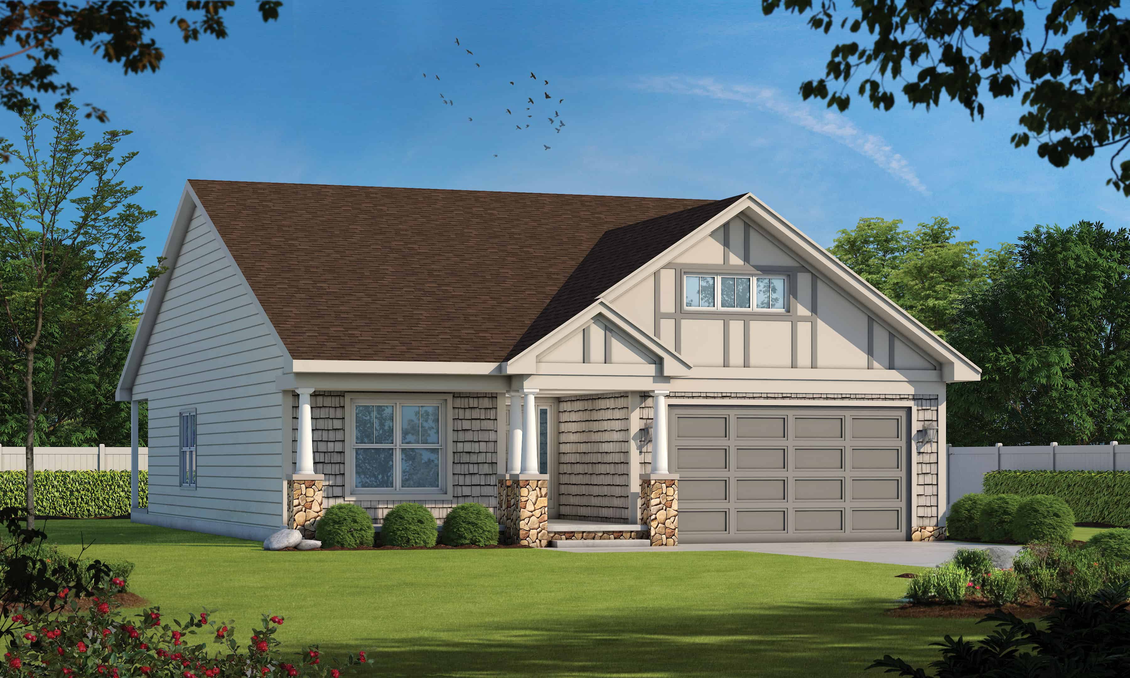 Ranch home (ThePlanCollection: Plan #120-2625)
