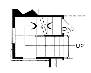 Floor Plan Main Level of Farmhouse Plan #120-2632