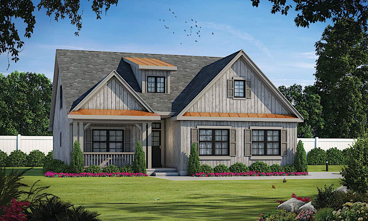 Cottage home (ThePlanCollection: Plan #120-2639)