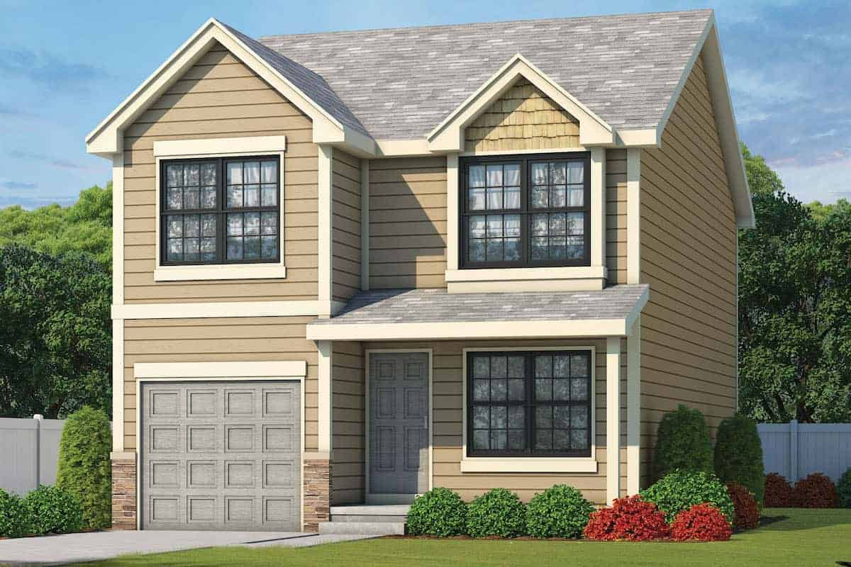 Front View of this 3-Bedroom,1518 Sq Ft Plan -120-2649
