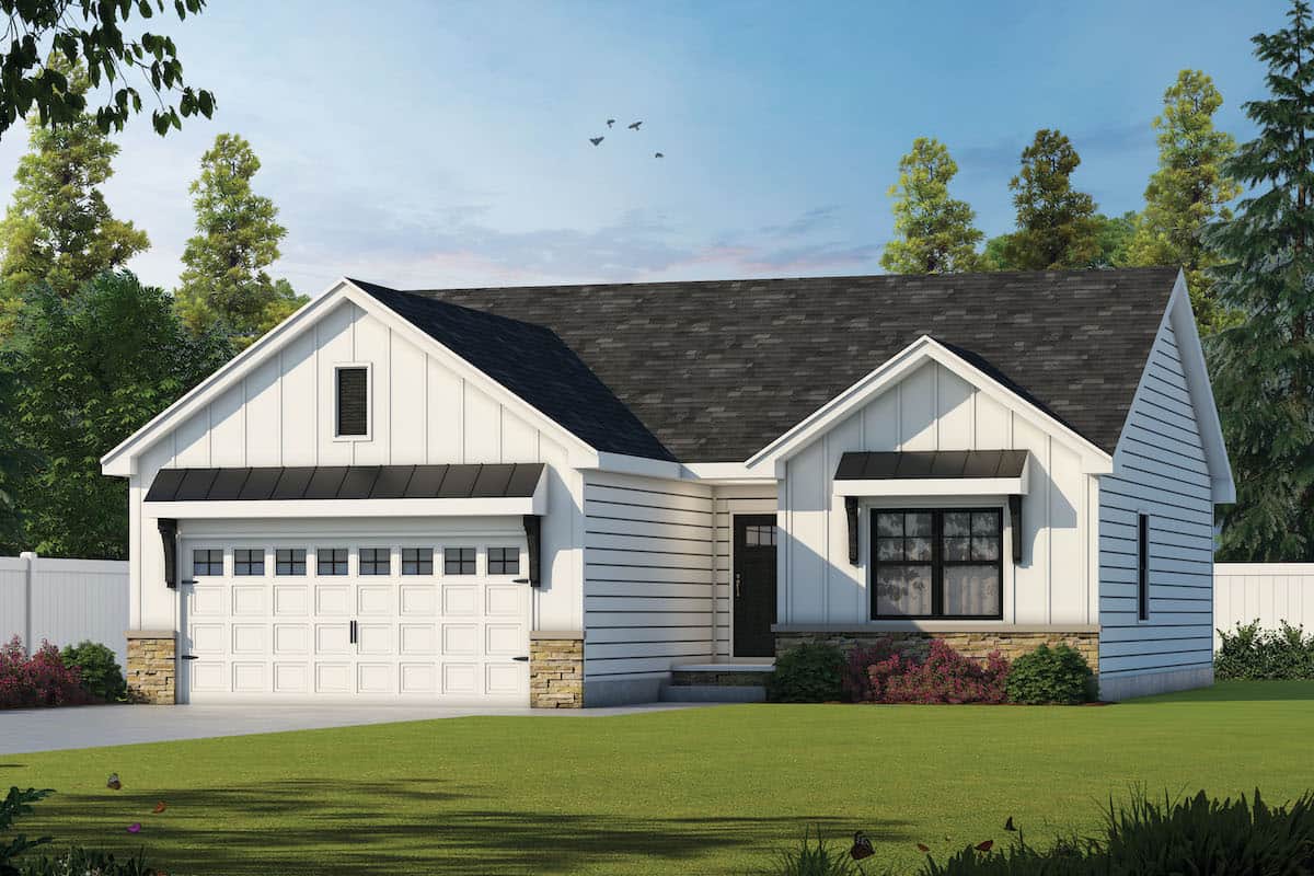 Ranch home (ThePlanCollection: Plan #120-2650)