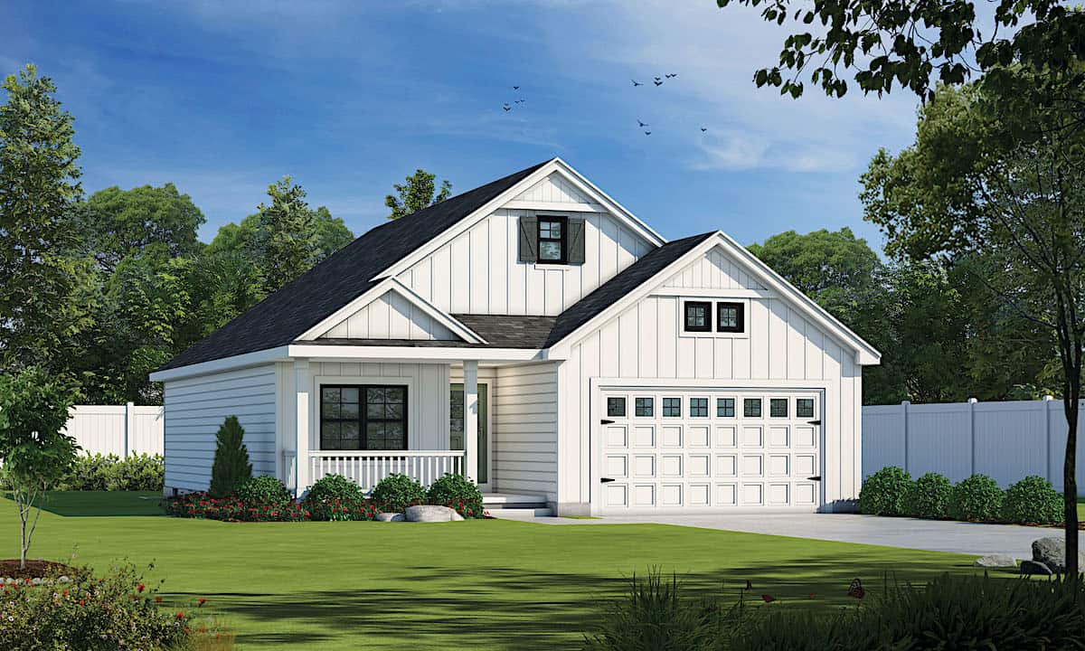 Ranch home (ThePlanCollection: Plan #120-2651)