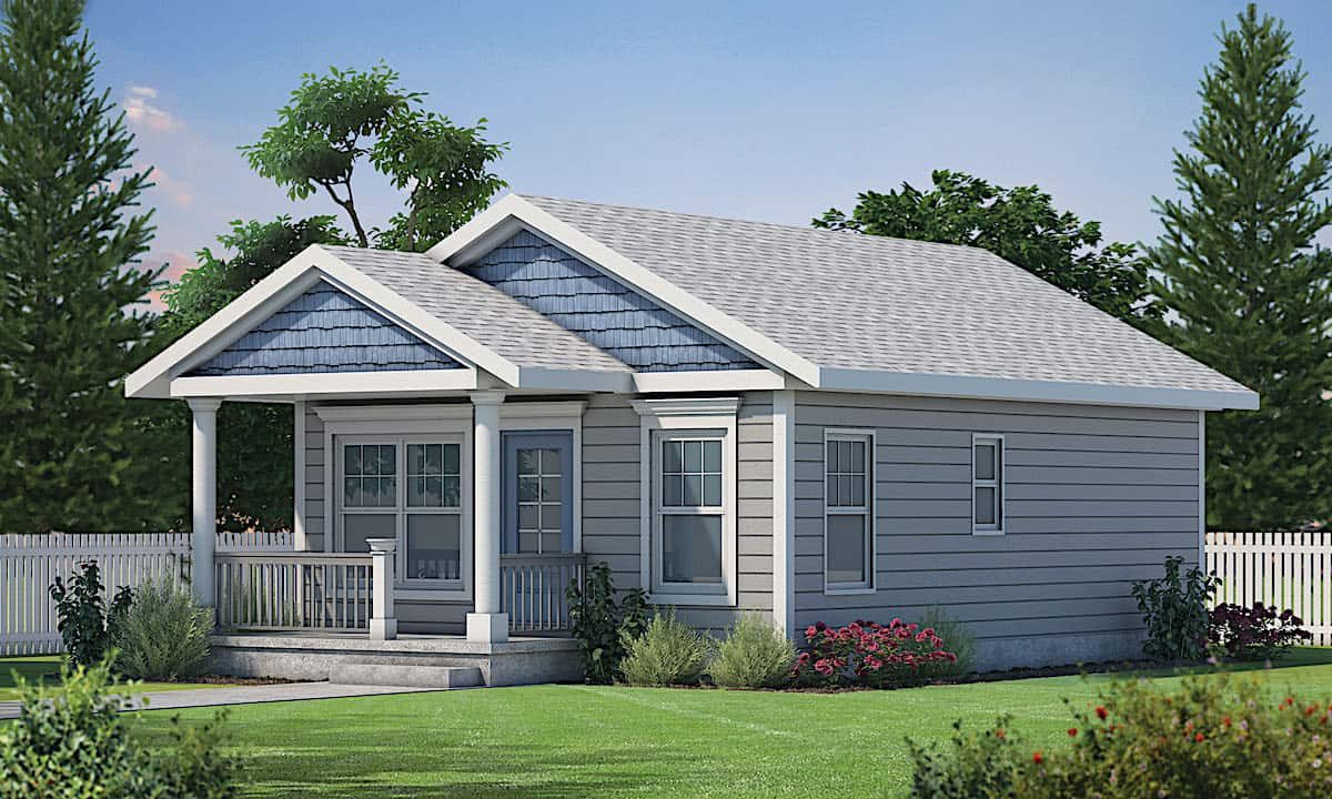 Cottage home (ThePlanCollection: Plan #120-2655)
