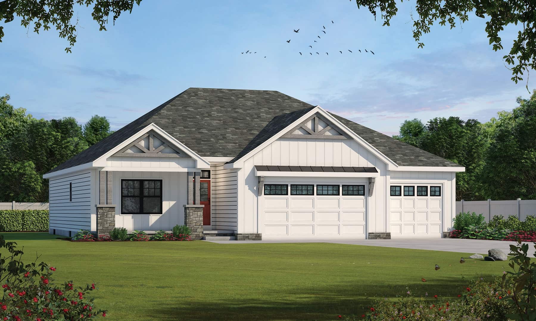 Front View of this 3-Bedroom,1936 Sq Ft Plan -120-2662