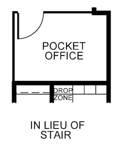 Floor Plan Main Level of Contemporary Plan #120-2662