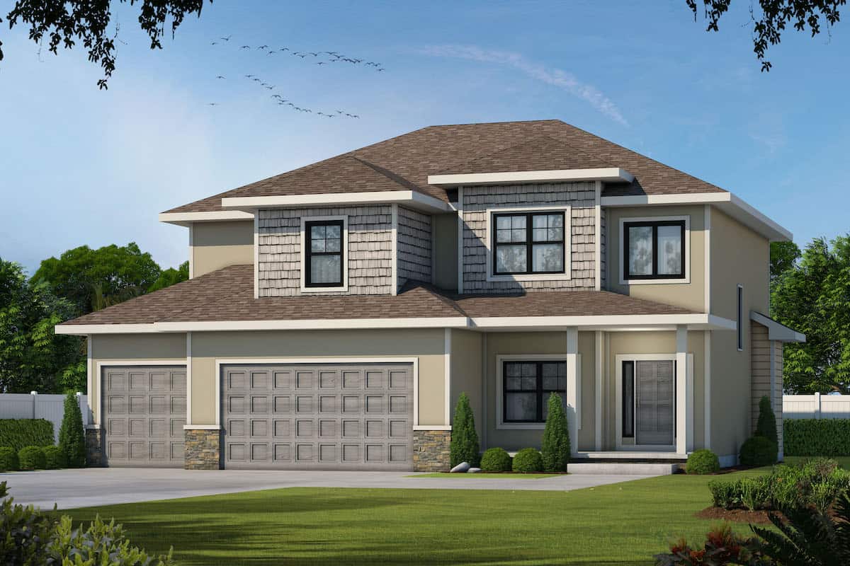 Contemporary home (ThePlanCollection: Plan #120-2664)