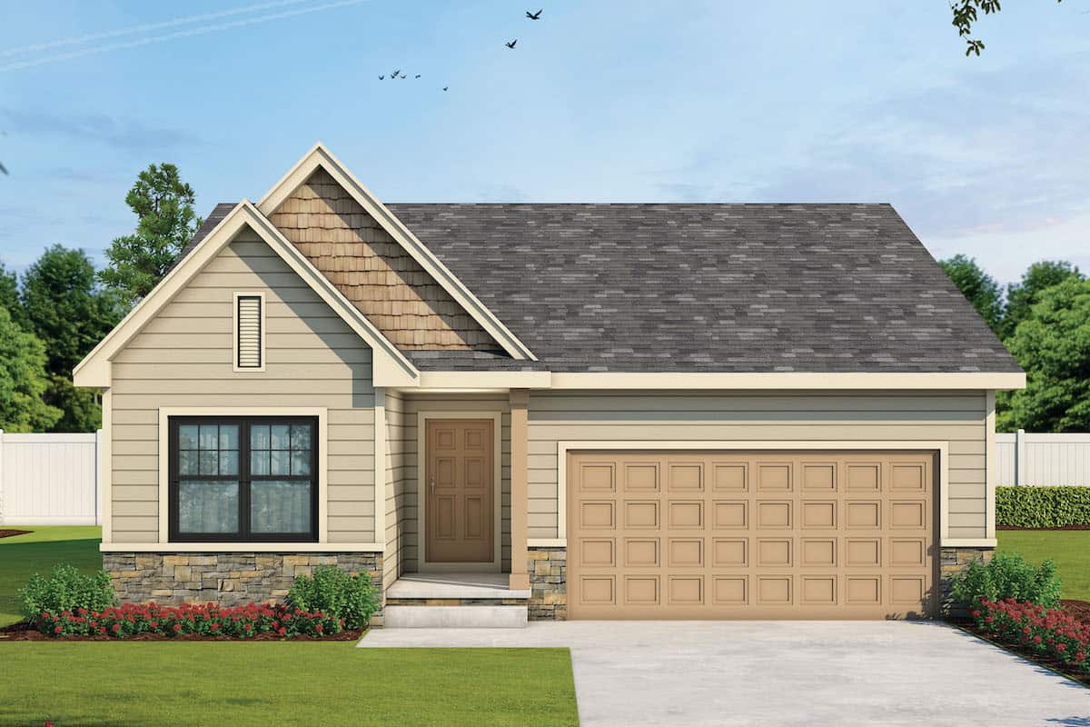 Ranch style home (ThePlanCollection: Plan #120-2670)
