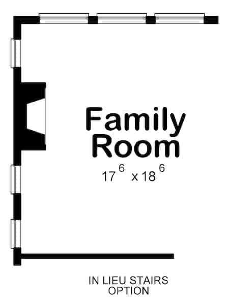 Floor Plan Main Level of Contemporary Plan #120-2675
