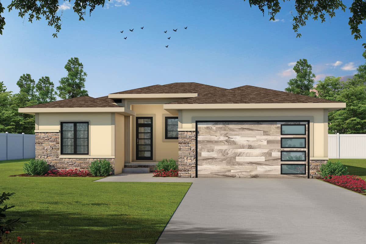 Contemporary home (ThePlanCollection: Plan #120-2675)