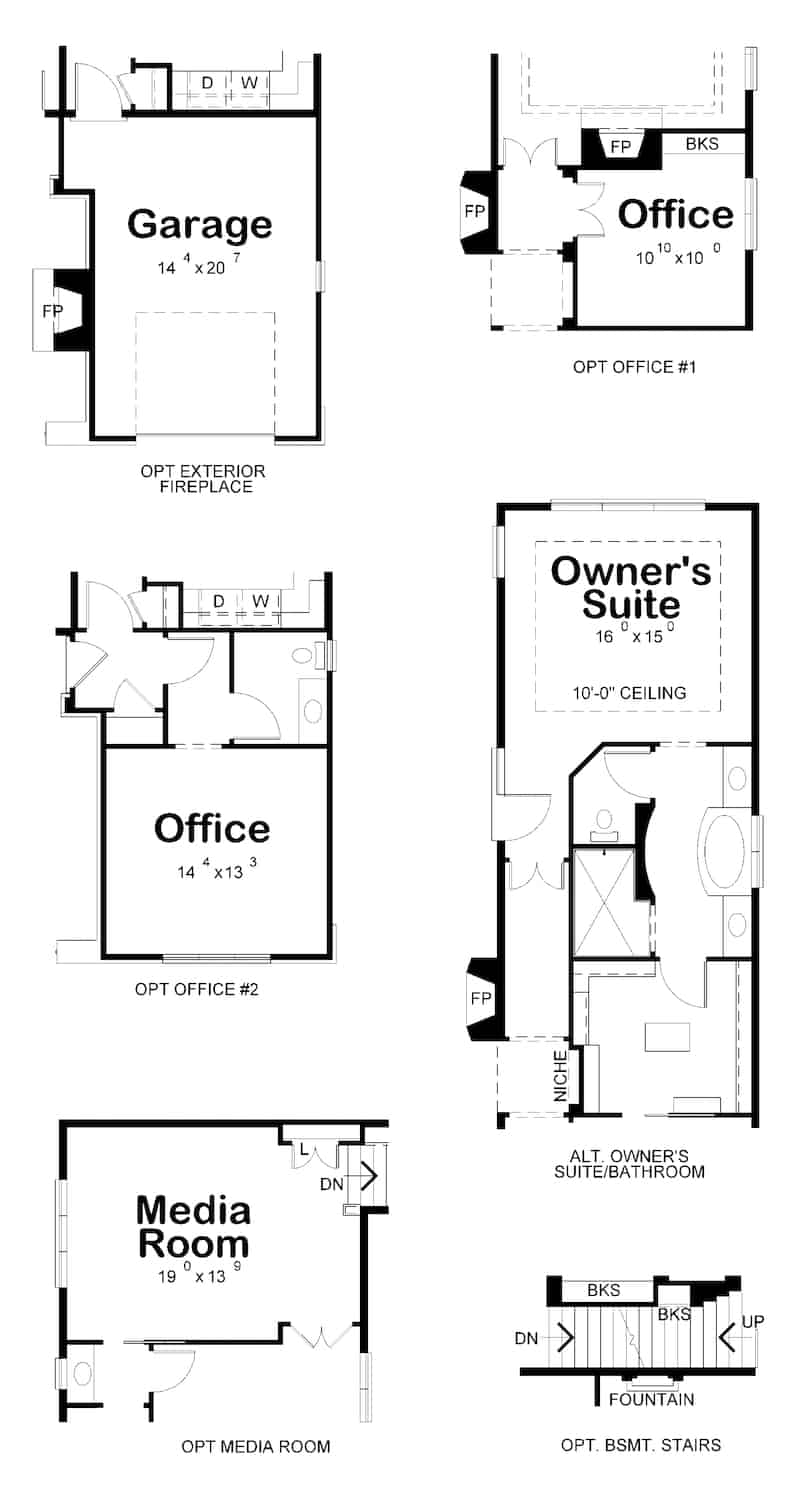 Main Level of Acadian Plan #120-2685