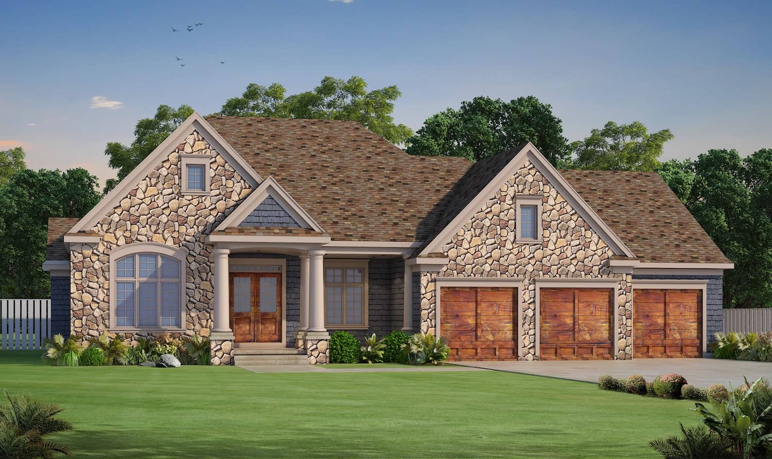 European home design (ThePlanCollection: Plan #120-2690)
