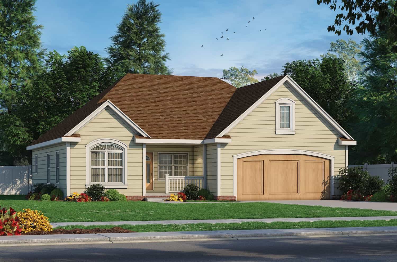 Ranch style home (ThePlanCollection: Plan #120-2691)