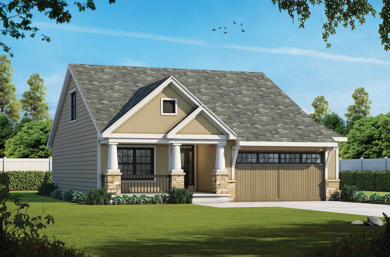 Colonial home (ThePlanCollection: Plan #120-2692)