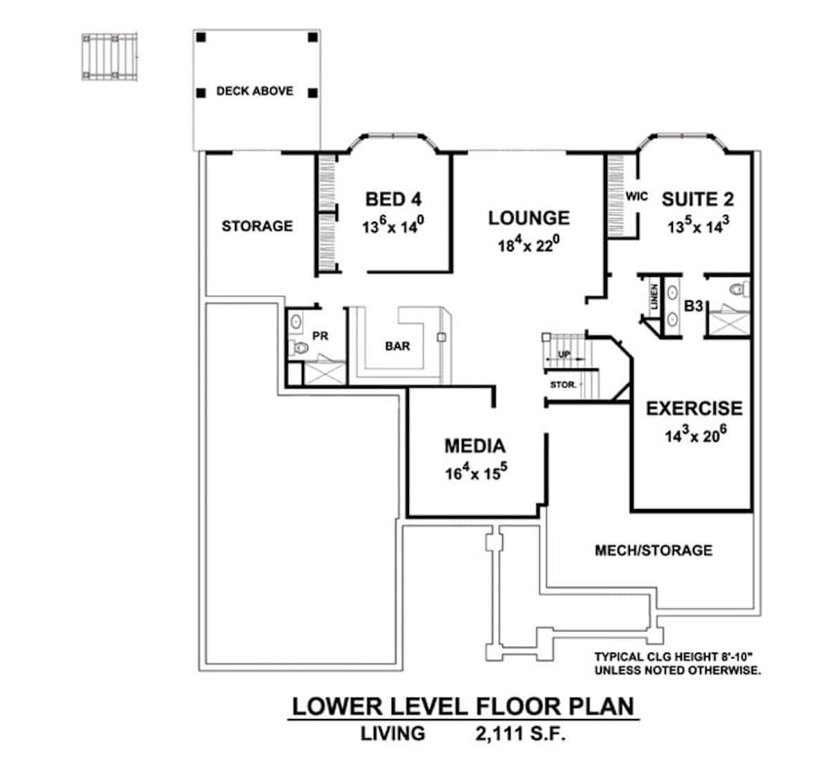 Basement of Southern Plan #120-2701