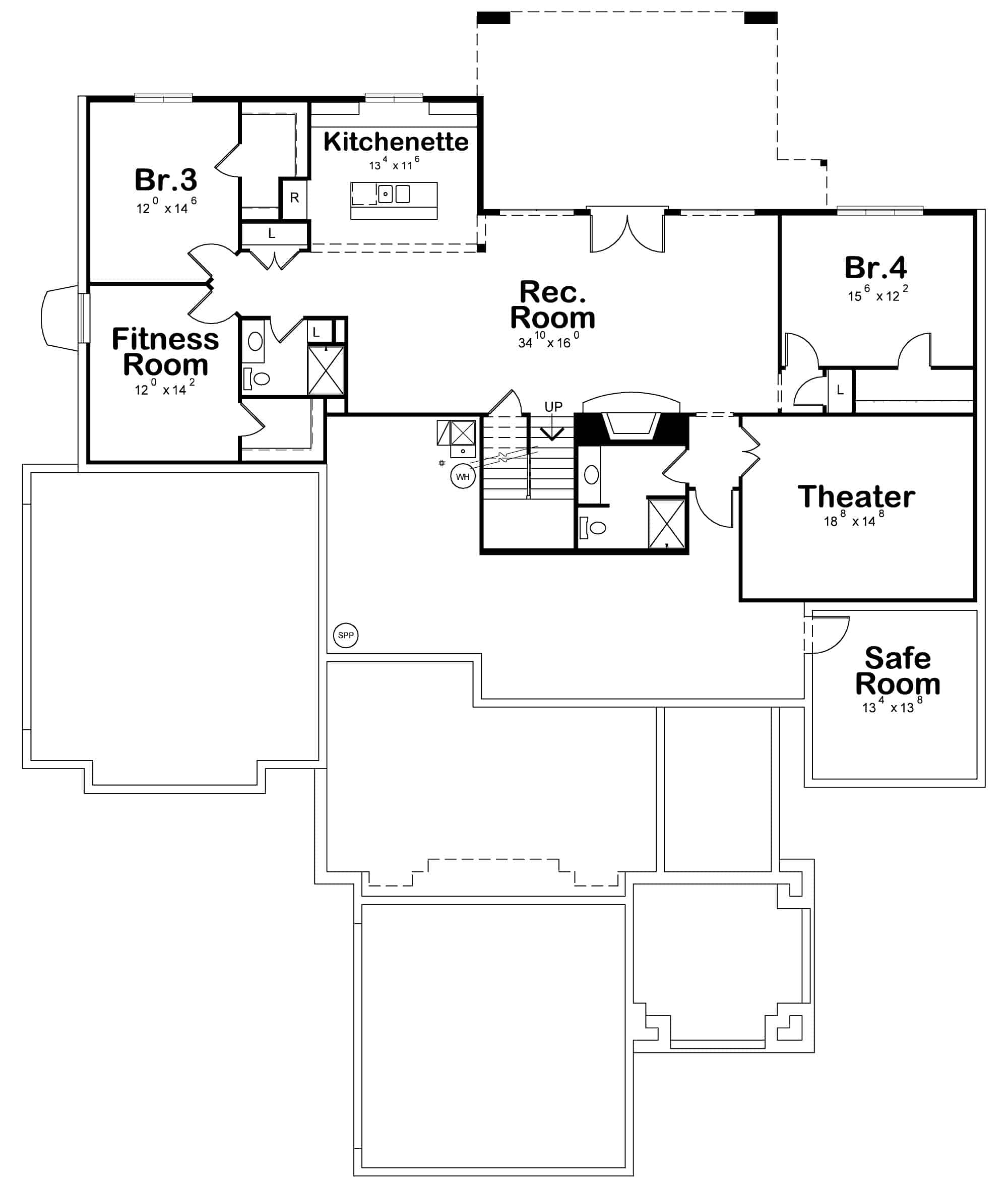 Basement of European Plan #120-2703