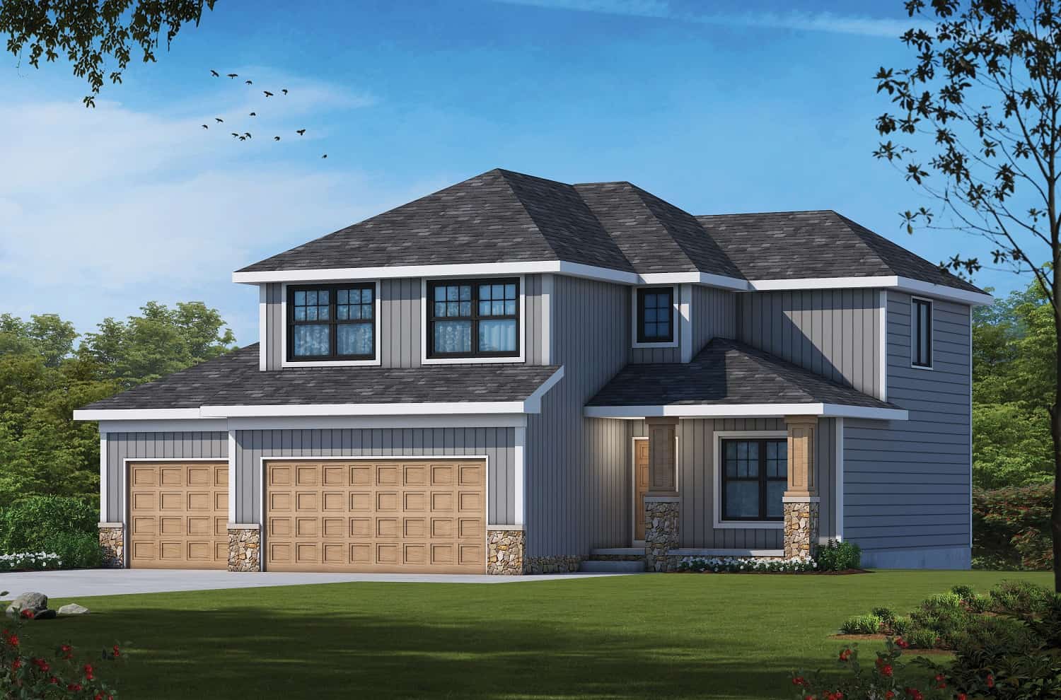 Front elevation of Traditional home (ThePlanCollection: House Plan #120-2706)