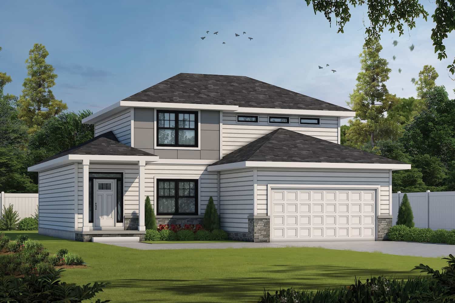 Front elevation of Traditional home (ThePlanCollection: House Plan #120-2708)