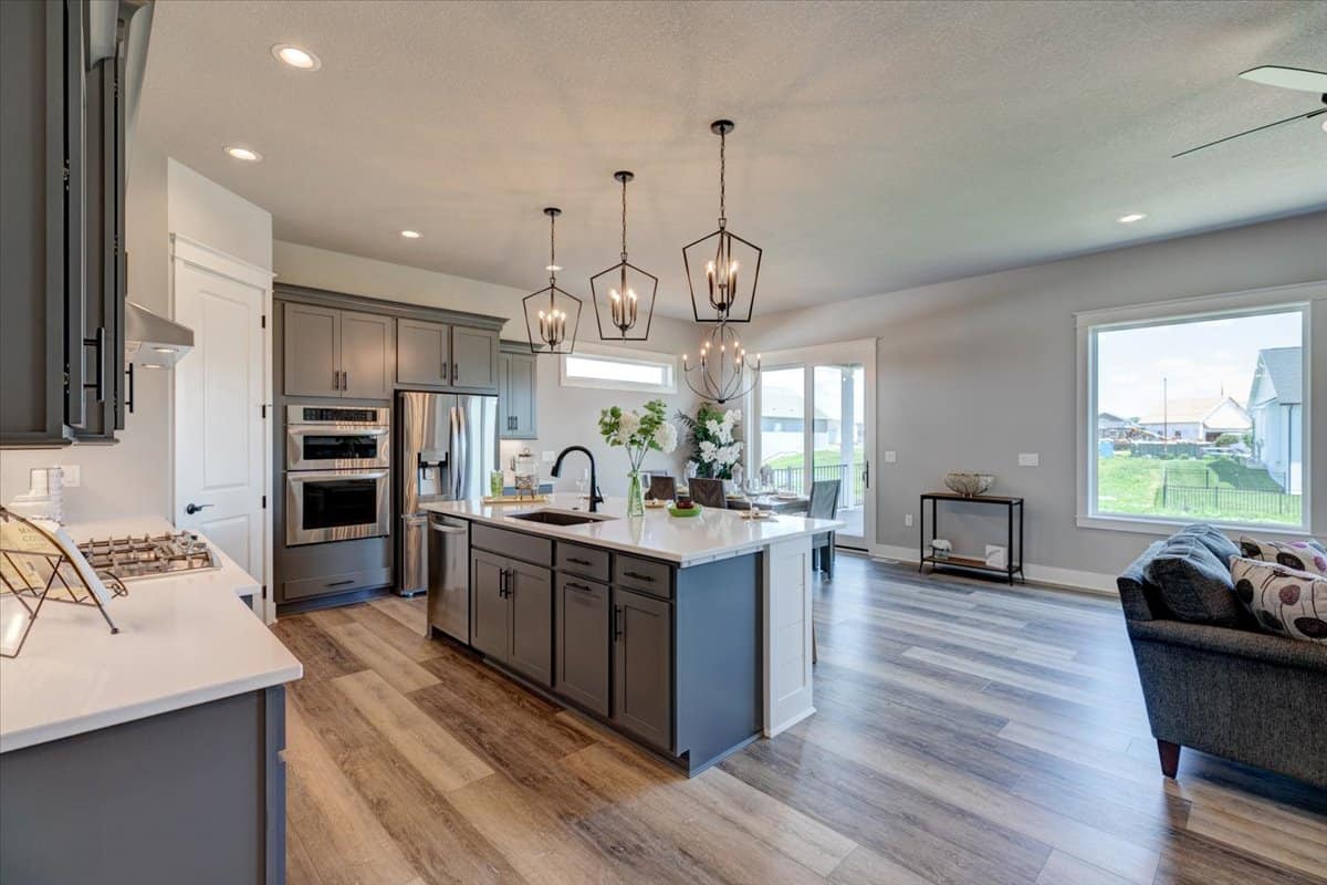 Kitchen: Kitchen Island of this 3-Bedroom,1603 Sq Ft Plan -120-2713