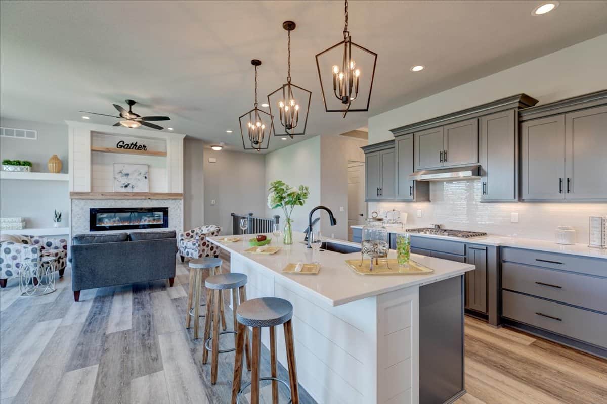 Kitchen: Breakfast Bar of this 3-Bedroom,1603 Sq Ft Plan -120-2713