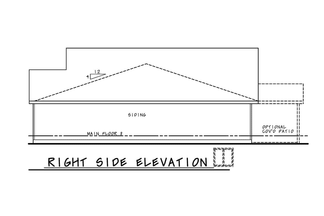 Home Plan Right Elevation of this 4-Bedroom,2774 Sq Ft Plan -120-2732