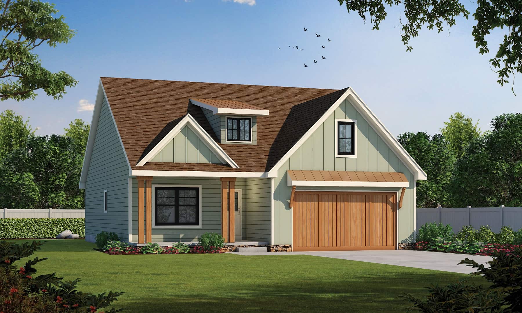 Front View of this 4-Bedroom,1989 Sq Ft Plan -120-2738
