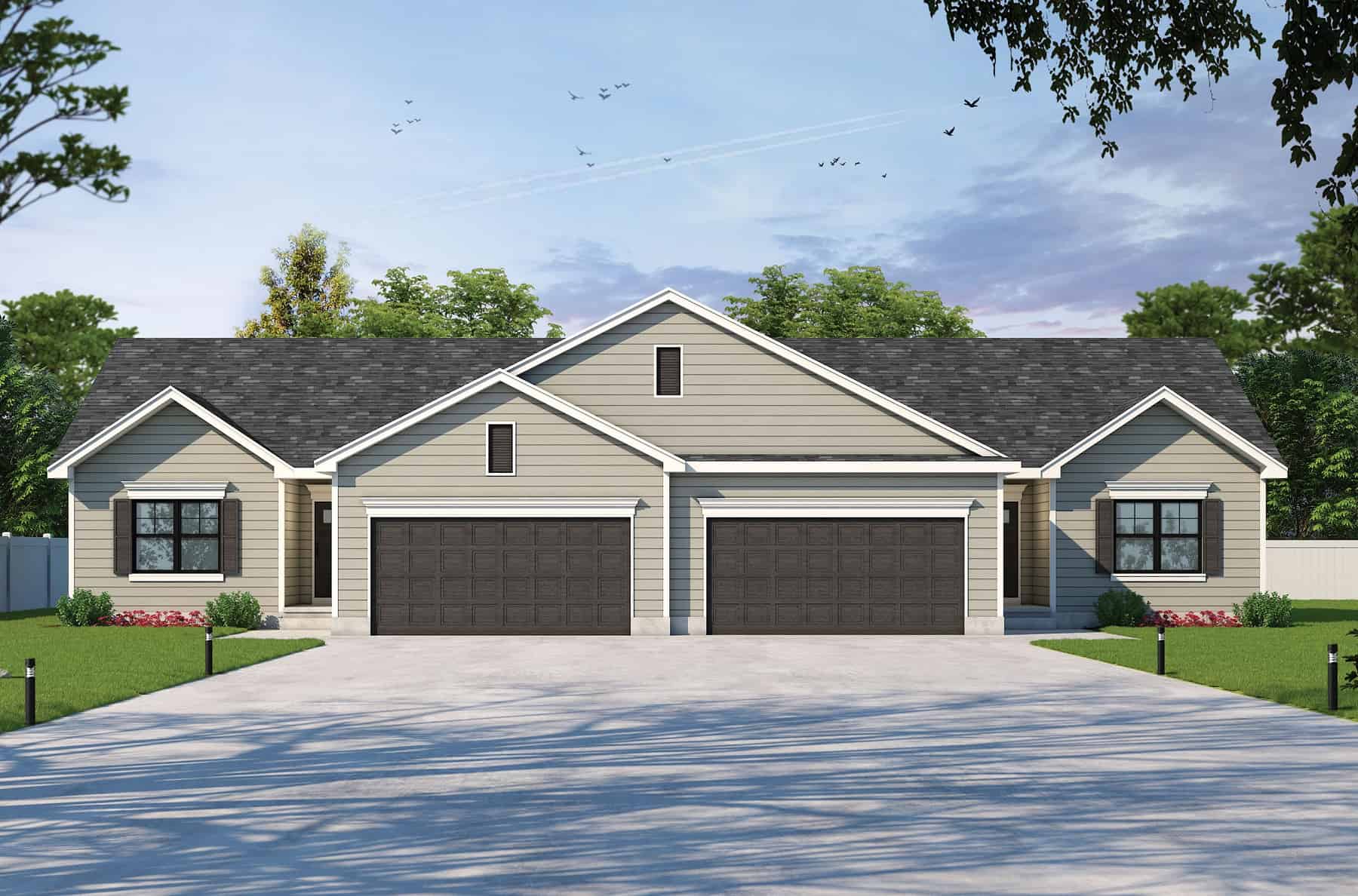 Front elevation of Traditional home (ThePlanCollection: House Plan #120-2745)
