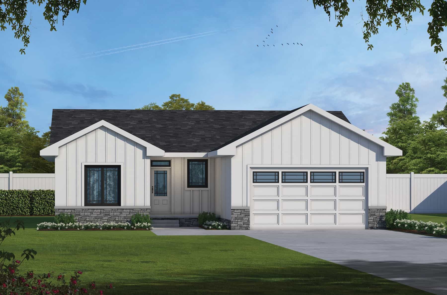 Front View of this 3-Bedroom,1872 Sq Ft Plan -120-2747