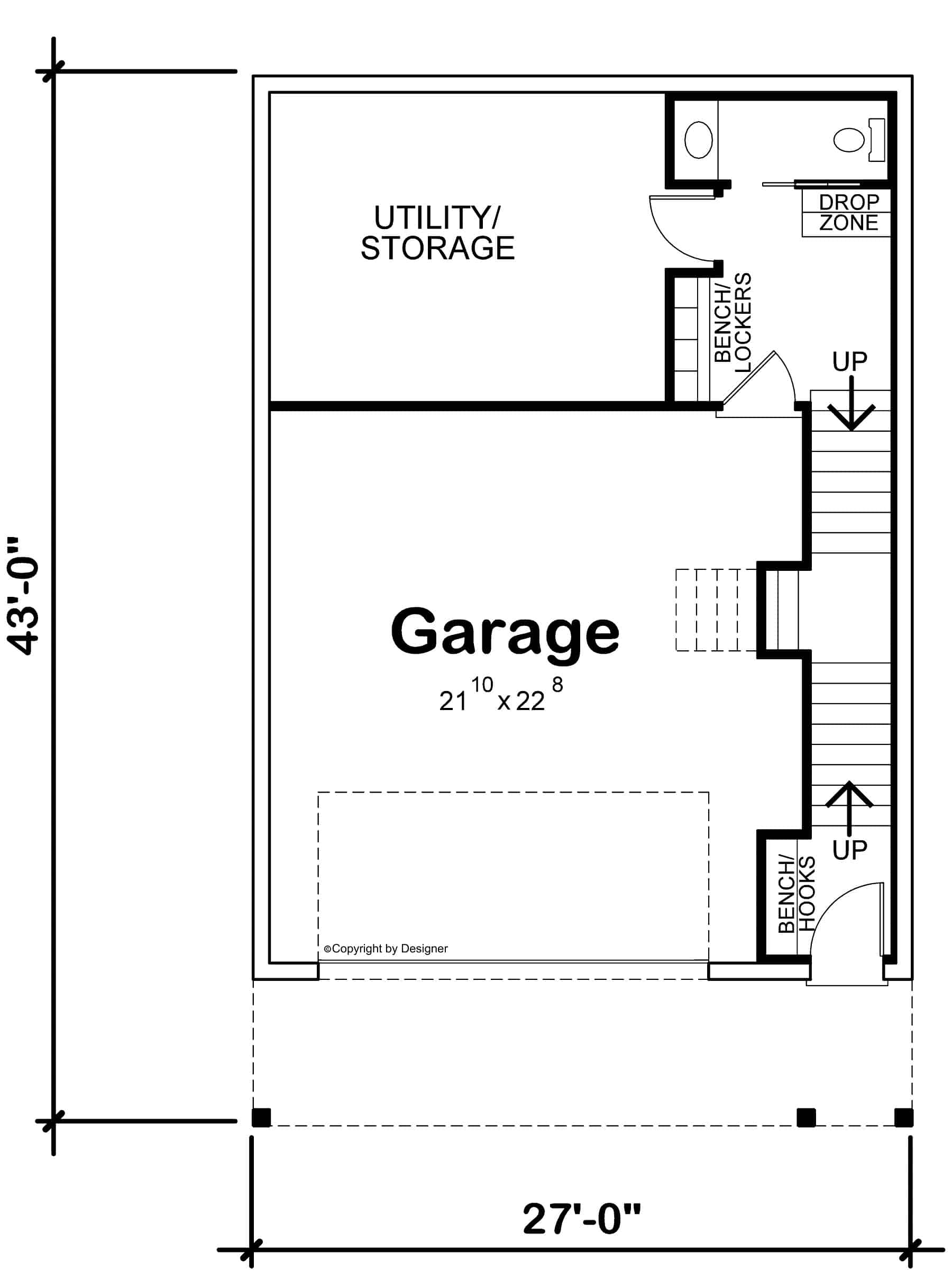 Basement of Contemporary Plan #120-2752