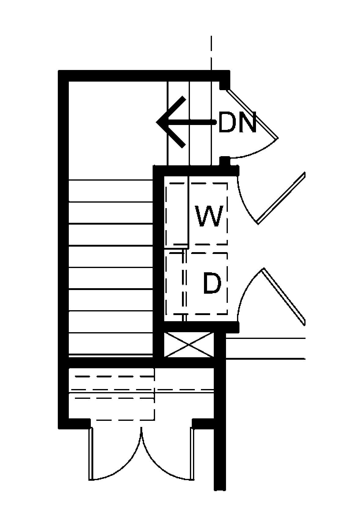 Main Level of Modern Plan #120-2755