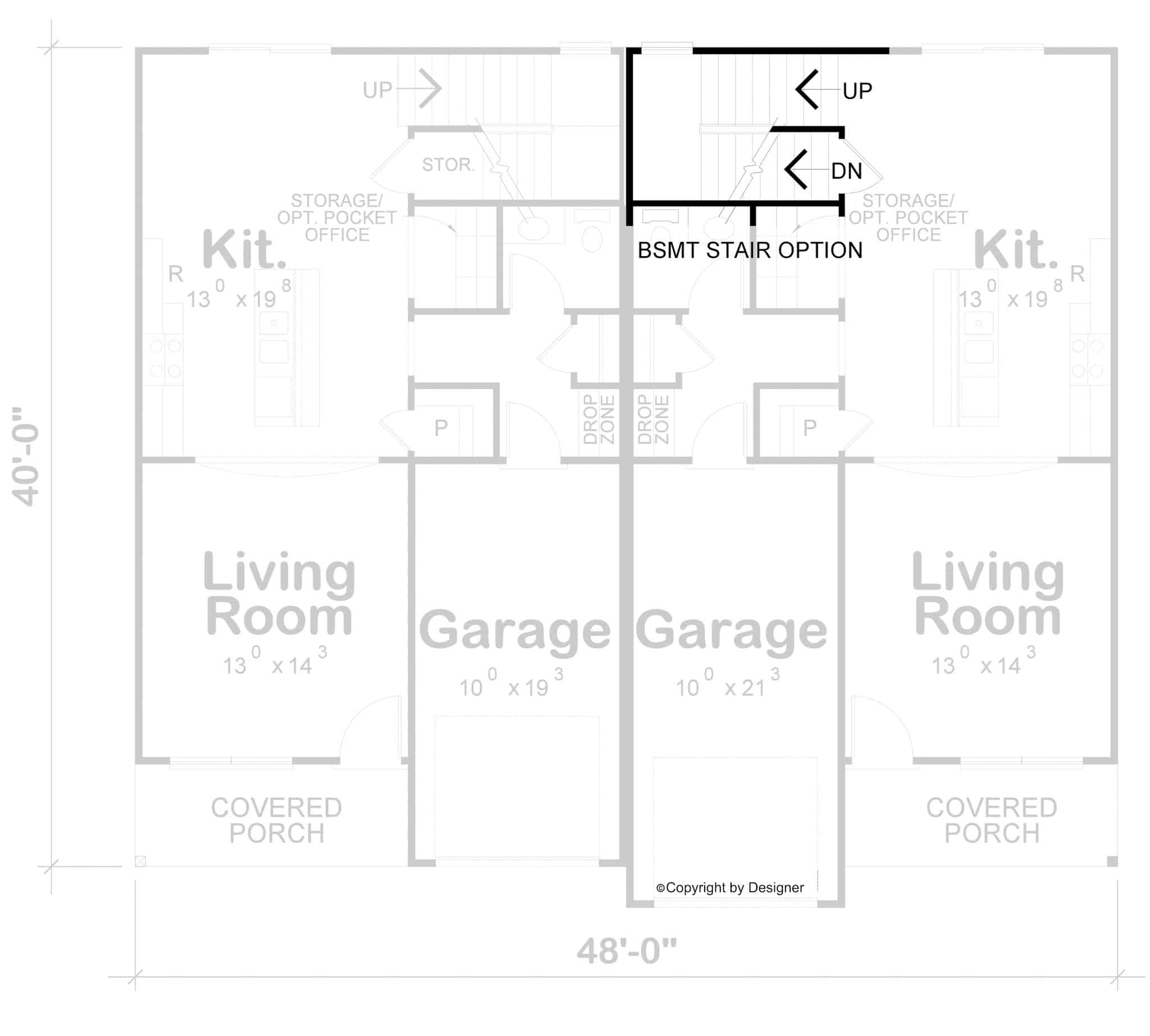 Main Level of Duplex/Multi-Unit Plan #120-2778