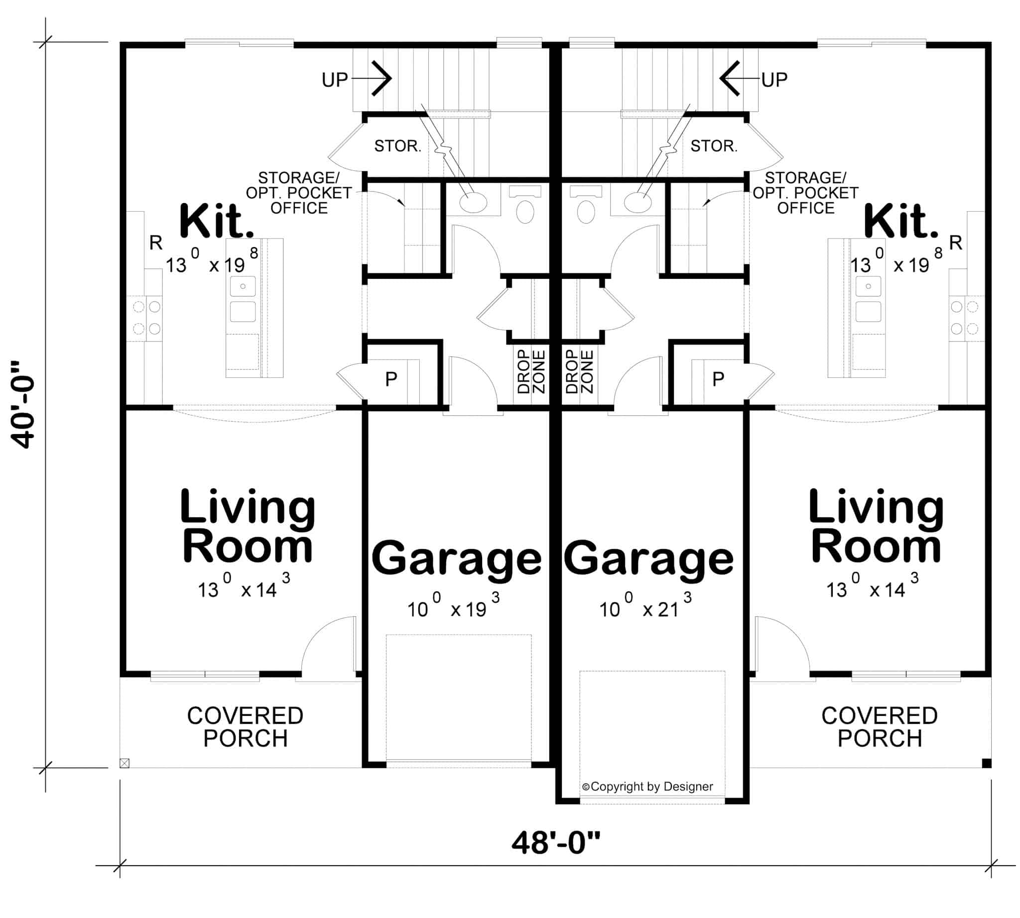 Main Level of Duplex/Multi-Unit Plan #120-2778