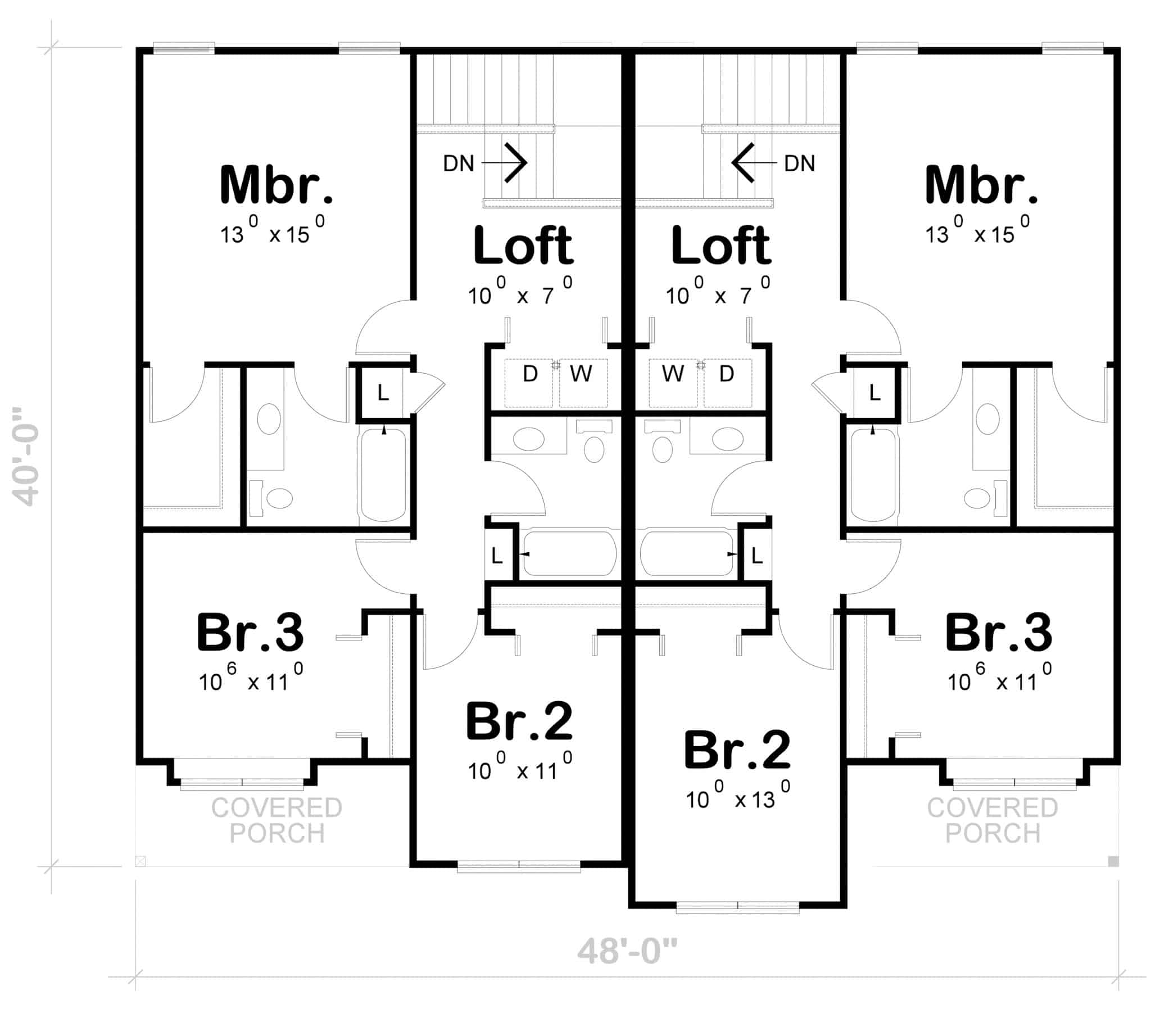Upper Level of Duplex/Multi-Unit Plan #120-2778