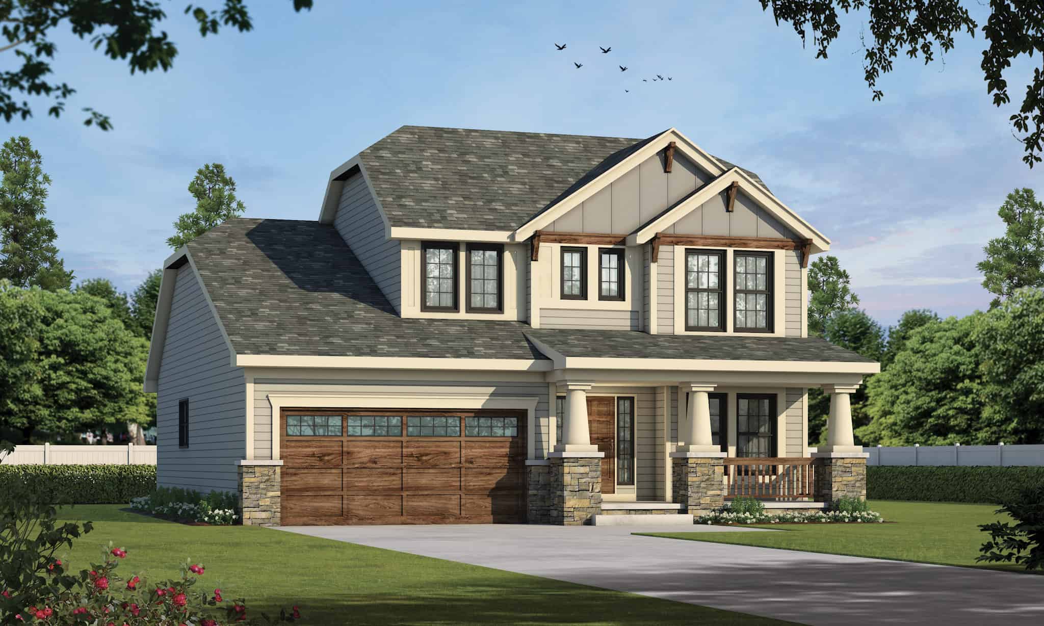 Front View of this 3-Bedroom,1699 Sq Ft Plan -120-2786