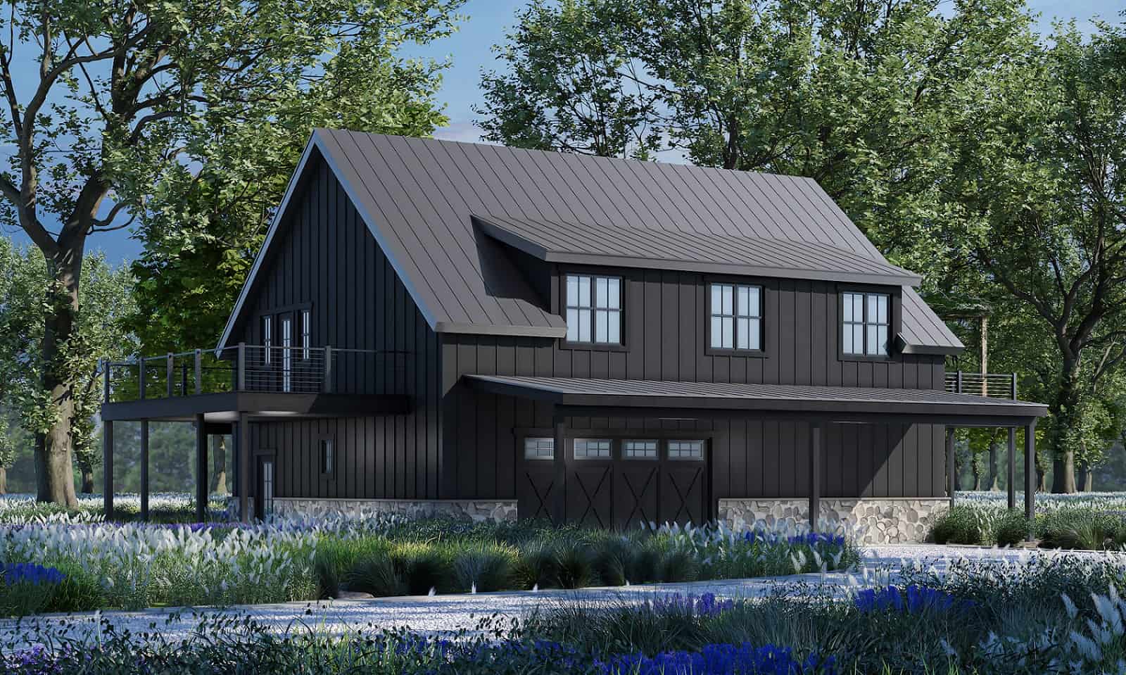 Rear View of this 1-Bedroom,1565 Sq Ft Plan -120-2788