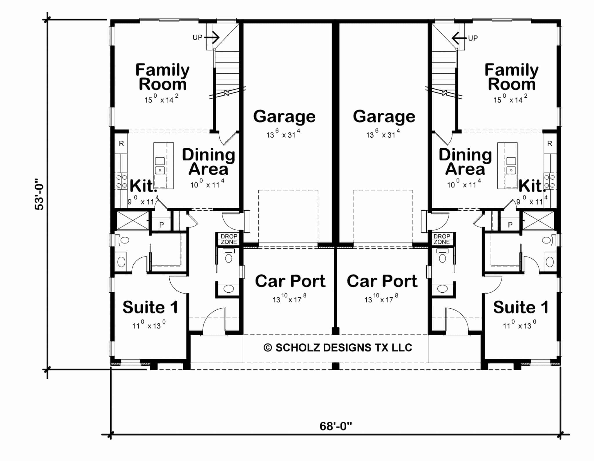 Main Level of Duplex/Multi-Unit Plan #120-2789