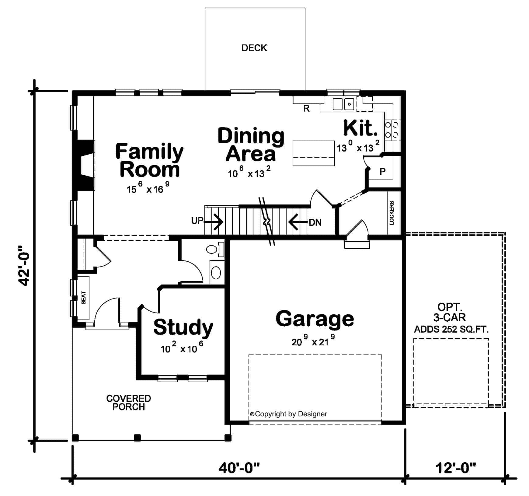 Main Level of Modern Farmhouse Plan #120-2791