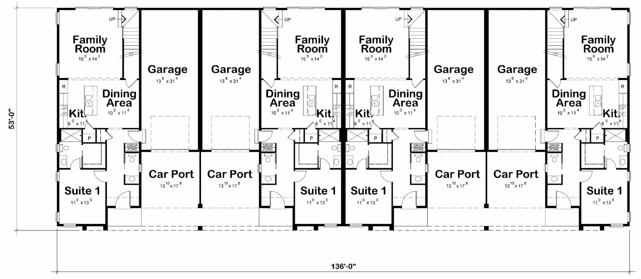 Main Level of Duplex/Multi-Unit Plan #120-2793