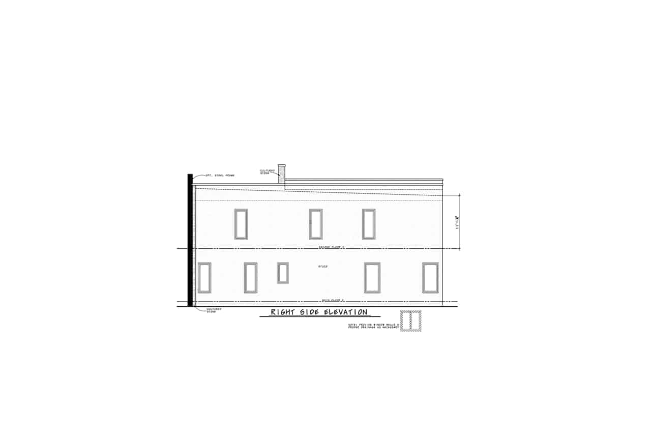 Home Plan Right Elevation of this 8-Bedroom,9728 Sq Ft Plan -120-2793